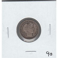 1906 BARBER DIME NICE APPEALING COIN