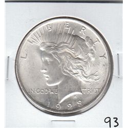 $1 PEACE UNCIRCULATED 1923 BLAZING LUSTER