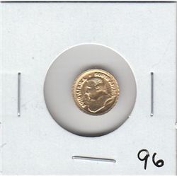 MEXICO GOLD WEDDING TOKEN 1865