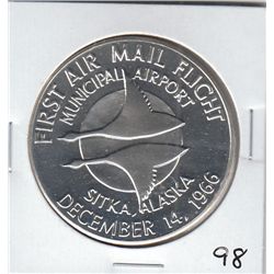 1966 AIR MAIL SILVER ROUND