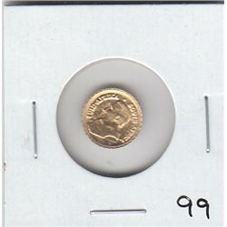 MEXICO GOLD WEDDING TOKEN 1865