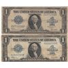 Image 1 : LOT OF 2 $1 1923 HORSE BLANKETS SILVER CERTIFICATES
