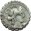 Image 1 : C. Marius C. f. Capito. Denario, 81 a.C.