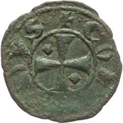 Brindisi o Messina  Corrado I (1250-1254) Mezzo denaro.