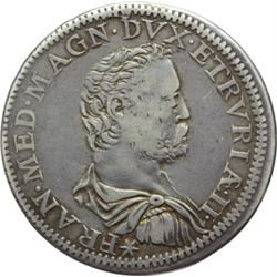 Firenze  Francesco I de' Medici (1574-1587) Testone 1575.