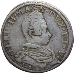 Firenze  Ferdinando II de' Medici (1621-1670) Testone 1621.