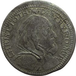 Firenze  Cristina di Lorena (1565-1636) moglie di Ferdinando I de' Medici Testone 1630.