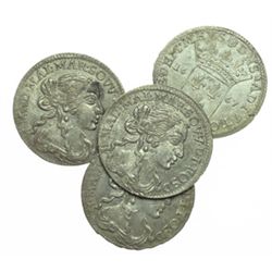 Fosdinovo  Maria Maddalena Centurioni Malaspina (1663-1669) Lotto di 4 luigini 1667.