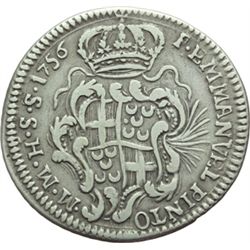 Malta  Fra Emmanuel Pinto (1741-1773). 15 tarv¨ 1756.