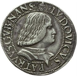 Milano  Gian Galeazzo Maria e Ludovico Maria Sforza (1480-1494) Testone.