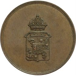 Milano  Francesco I d'Asburgo e Lorena (1815-1835) Gettone in rame per una mezza giornata di lavoro 