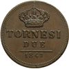 Image 2 : Napoli  Ferdinando II di Borbone (1830-1859) 2 tornesi 1842.