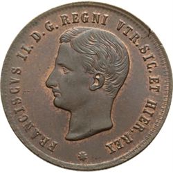 Napoli  Francesco II (1859-1860) 2 tornesi 1859.