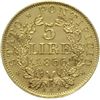Image 2 : Roma  Pio IX  (1846-1870) 5 lire 1866, A. XXI.
