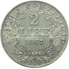 Image 2 : Roma  Pio IX  (1846-1870) 2 lire 1867, A. XXII.