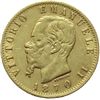 Image 1 : Vittorio Emanuele II (1861-1878) 20 lire 1870T