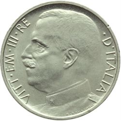 Vittorio Emanuele III (1900-1943) 50 centesimi 1925, liscio.