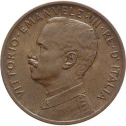 Vittorio Emanuele III (1900-1943) 5 centesimi 1908.