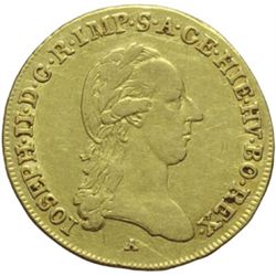 Austria  Giuseppe II (1765-1790) Mezza sovrana 1787 A, Vienna.