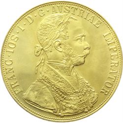 Austria  Francesco Giuseppe (1848-1916) 4 ducati 1915.