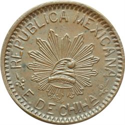 Messico  Rivoluzione (1910-1917) 10 centavos 1915, Chihuahua.