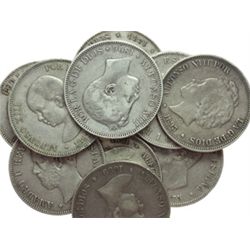 Spagna   Lotto di 10 monete da 5 pesetas