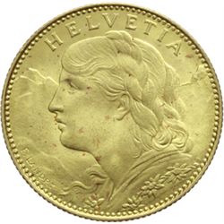 Svizzera   10 franchi 1922.