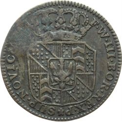 Svizzera-Neuchatel  Federico Guglielmo III (1797-1840) Mezzo batzen 1799.