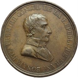 Napoleone I (1799-1804), Primo Console Medaglia A. IX (1801) per la pace di Luneville tra Francia e 