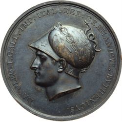 Napoleone I (1804-1815) Medaglia 1805 per la presa di Vienna.
