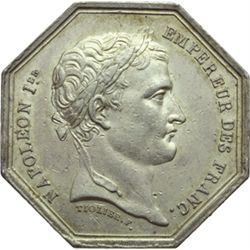 Napoleone I (1804-1815) Gettone ottagonale per i notai del dipartimento della Senna.