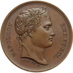 Napoleone I (1805-1815) Medaglia 1809 perla \Impremerie Imperiale\"."