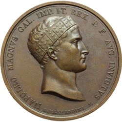 Napoleone I (1804-1815) Medaglia 1809 per la battaglia di Wagram.