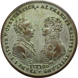 Russia  Alessandro I (1801-1825) Gettone 1813 per la battaglia di Lipsia.