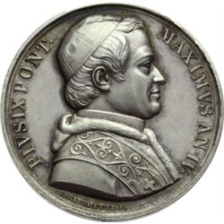 Pio IX  (1846-1878), Giovanni Mastai Ferretti Medaglia A. IV, annuale del Giovedv¨ Santo emessa a Ca