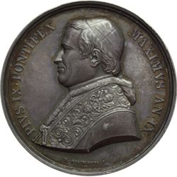 Pio IX  (1846-1878), Giovanni Mastai Ferretti Medaglia annuale A. IX.