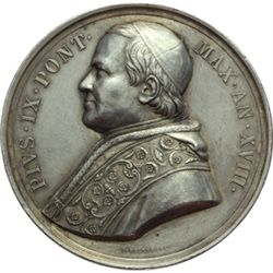 Pio IX  (1846-1878), Giovanni Mastai Ferretti Medaglia annuale A. XVIII.
