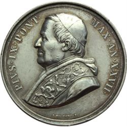 Pio IX  (1846-1878), Giovanni Mastai Ferretti Medaglia annuale A. XXVII.
