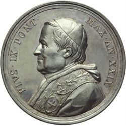 Pio IX  (1846-1878), Giovanni Mastai Ferretti Medaglia annuale A. XXIX.