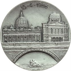 Giovanni Paolo II (1978-2005), Karol Wojtyla Medaglia straordinaria per la visita alla Sinagoga di R