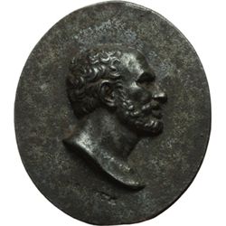 Lucio Anneo Seneca (4 a.C-65 d.C.) Placchetta sec. XV-XVI, Italia centrale. 53X45mm.