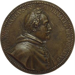 Cardinale Francesco Maria Brancaccio (1592-1675) Placchetta uniface, circa 1636.