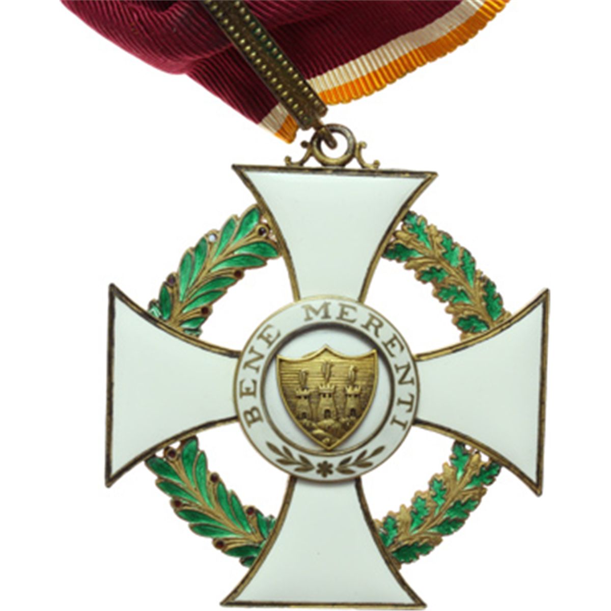 San Marino Decorazione Da Commendatore Dell Ordine Di S Agata Con Nastrino Originale