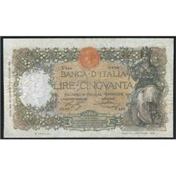 Regno d'Italia 50 lire \buoi\", 13/11/1919."