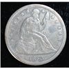 Image 2 : 1850O Seated $  XF probably cleaned long ago