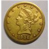 Image 1 : 1906D $10 Gold AU