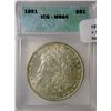 Image 1 : 1891 Morgan $  ICG64  64 GS bid = $775