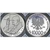 Image 1 : Poland PRL. Rare Commemorative Coin of Pope John Paul II. AR 10,000 zl. 1988. PROOF, ETUI