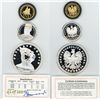 Image 1 : Poland. III Republic. EXTREMELY RARE SET of 3 Coins 1990. Proof with original ETUI!