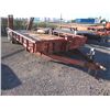 Image 1 : 20' TANDEM AXLE EQUIPMENT TRAILER W/RAMPS;